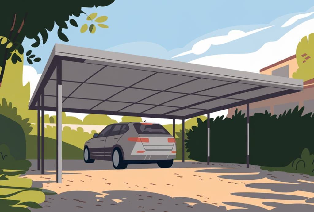 Carport à Montauban adossé à une maison individuelle