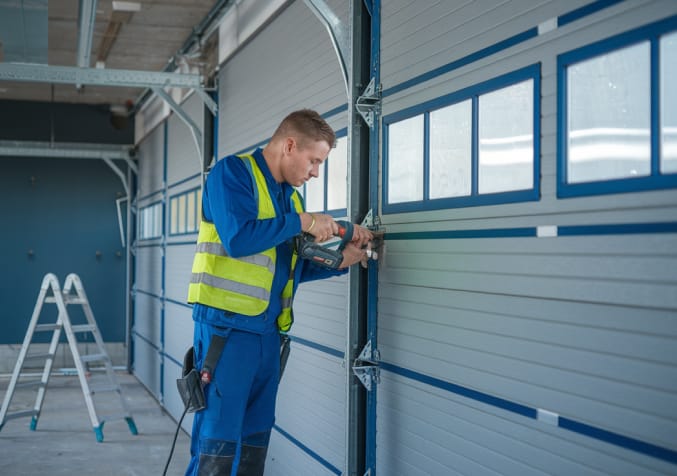 Pose de portes de garage à Montauban avec finition anthracite moderne